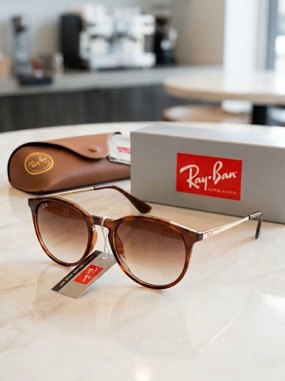 Ray Ban Erika Brown Gradient Sunglasses
